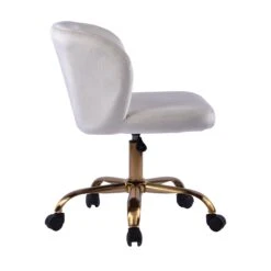 Rylee Swivel Vanity Chair 29 Rylee Swivel Vanity Chair -Impressionsvanity IVFC D8355 WHTV 3