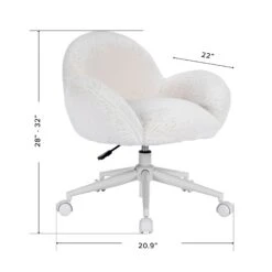 Cloud Vanity Chair 21 Cloud Vanity Chair -Impressionsvanity IVFC D83701 WHTFF CLOUDDMNS