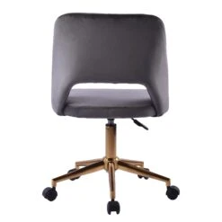 Maya Swivel Vanity Chair -Impressionsvanity IVFC D8441 DGRY 4
