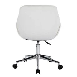 Ava Tufted Vanity Chair 16 Ava Tufted Vanity Chair -Impressionsvanity IVFC D8445 WHTV 3