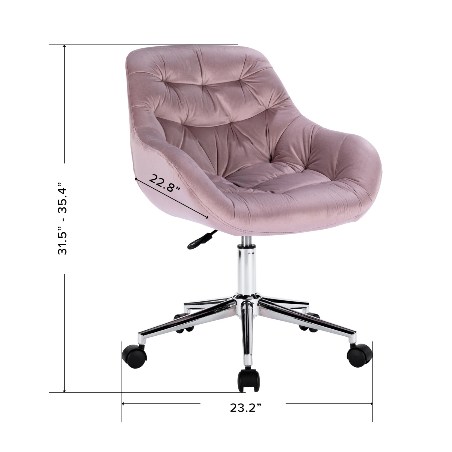 Ava Tufted Vanity Chair 6 Ava Tufted Vanity Chair - Image 4