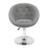 Antoinette Round Tufted Vanity Chair -Impressionsvanity IVFC IPS102 BOGRY F1