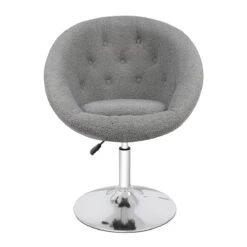 Antoinette Round Tufted Vanity Chair