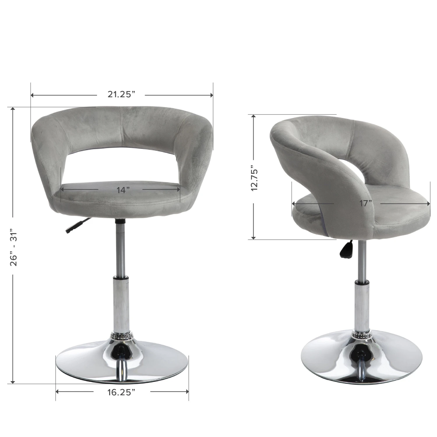 Giselle Contemporary Vanity Chair 17 Giselle Contemporary Vanity Chair - Image 15