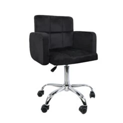 Amanda Square Quilted Vanity Chair 16 Amanda Square Quilted Vanity Chair -Impressionsvanity IVFC IPS121 VBLK