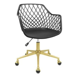 Robin Swivel Vanity Chair 19 Robin Swivel Vanity Chair -Impressionsvanity IVFC IPS225 BLK F2