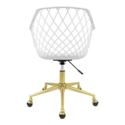 Robin Swivel Vanity Chair 25 Robin Swivel Vanity Chair -Impressionsvanity IVFC IPS225 WHT B