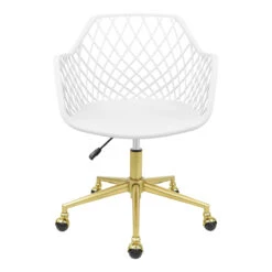 Robin Swivel Vanity Chair 22 Robin Swivel Vanity Chair -Impressionsvanity IVFC IPS225 WHT F1