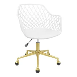 Robin Swivel Vanity Chair 23 Robin Swivel Vanity Chair -Impressionsvanity IVFC IPS225 WHT F2