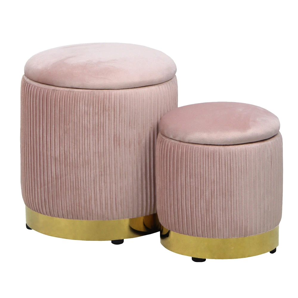 Zoe Storage Ottoman Set 3 Zoe Storage Ottoman Set