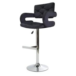 Vera Diamond Tufted Vanity Stool 25 Vera Diamond Tufted Vanity Stool -Impressionsvanity IVFC TF10302 VBLK