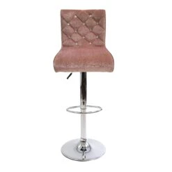 Elizabeth Crystal Tufted Vanity Stool 26 Elizabeth Crystal Tufted Vanity Stool -Impressionsvanity IVFC TF1070 NVPNKcopy 1