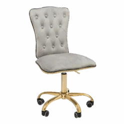 Elise Tufted Vanity Chair 39 Elise Tufted Vanity Chair -Impressionsvanity IVFS IPS208 VGRY F