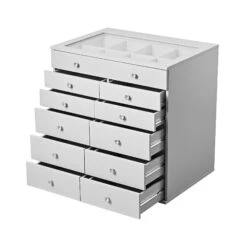 SlayStation® Display Chest With Drawers -Impressionsvanity IVFS SLAYCH6028 SIL 2