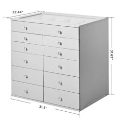 SlayStation® Display Chest With Drawers -Impressionsvanity IVFS SLAYCH6028 SIL DMNS d3f505c5 87e5 4b85 be40 91701ac5728d