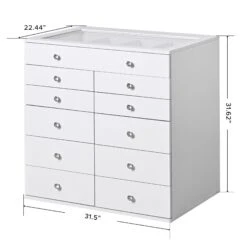 SlayStation® Display Chest With Drawers -Impressionsvanity IVFS SLAYCH6028 WHT DMNS 54559e26 90b0 4e8c 8b51 4d78edd4f3e5