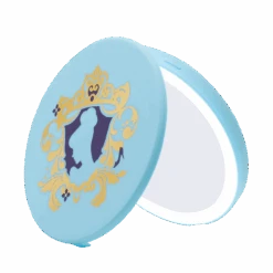 Cinderella Compact Mirror With Wireless Power Bank Charging Base