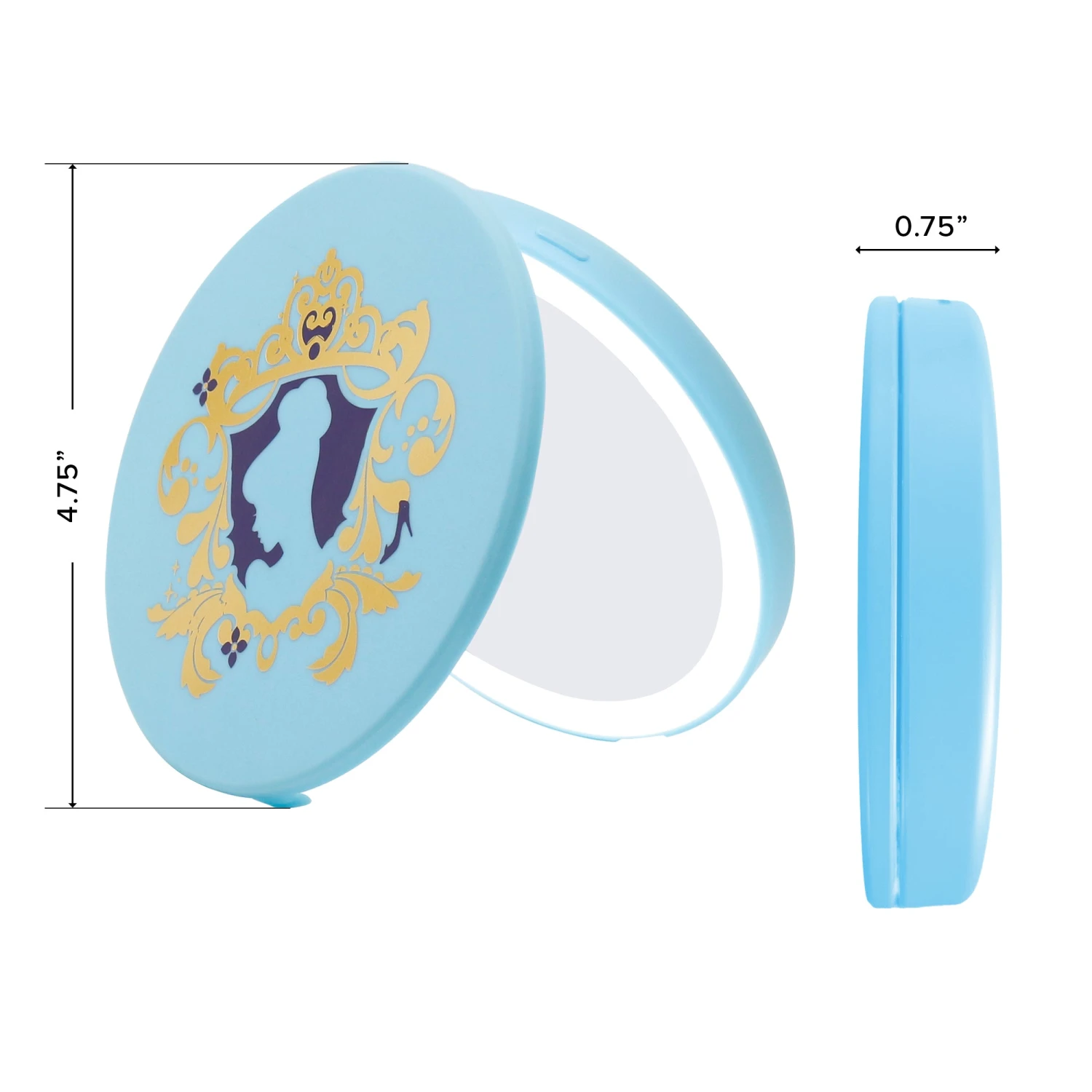 Cinderella Compact Mirror With Wireless Power Bank Charging Base 11 Cinderella Compact Mirror With Wireless Power Bank Charging Base - Image 9