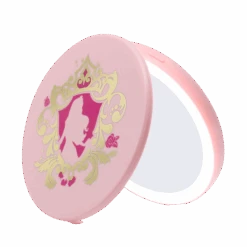 Aurora Compact Mirror With Wireless Power Bank Charging Base
