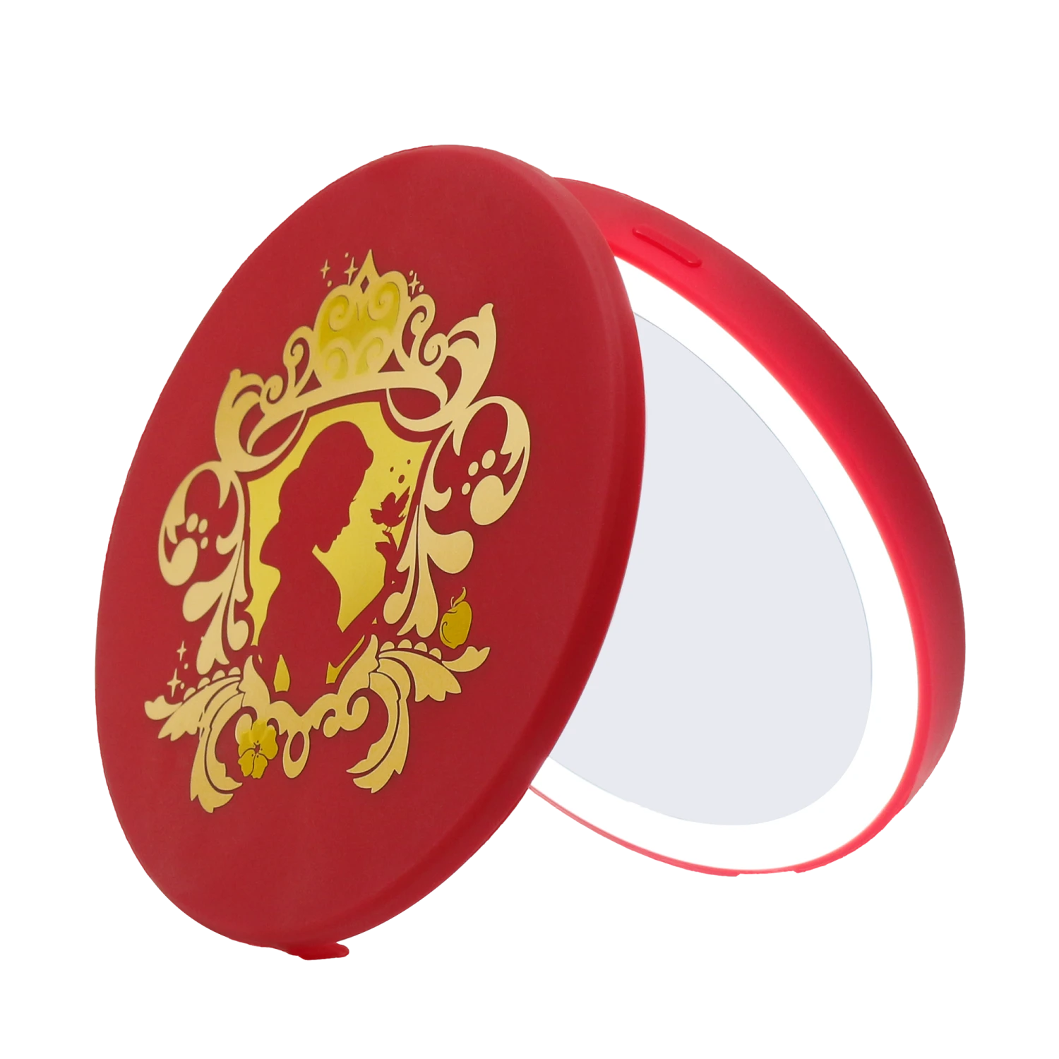 Snow White Compact Mirror With Wireless Power Bank Charging Base 3 Snow White Compact Mirror With Wireless Power Bank Charging Base