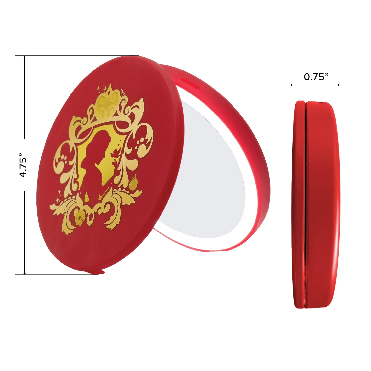 Snow White Compact Mirror With Wireless Power Bank Charging Base 11 Snow White Compact Mirror With Wireless Power Bank Charging Base - Image 9