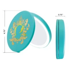 Jasmine Compact Mirror With Wireless Power Bank Charging Base -Impressionsvanity IVMC DISCOM TEL Jasmine DMNS