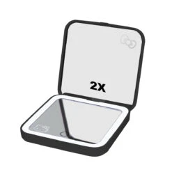 Hello Kitty® Supercute Compact Mirror With Magnification 11 Hello Kitty® Supercute Compact Mirror With Magnification -Impressionsvanity IVMC HKCOM ANML BLK INSIDE