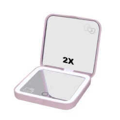 Hello Kitty® Supercute Compact Mirror With Magnification 15 Hello Kitty® Supercute Compact Mirror With Magnification -Impressionsvanity IVMC HKCOM ANML PNK INSIDE