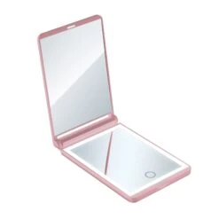 TouchUp 2.0 Rechargeable LED Compact Mirror -Impressionsvanity IVMC TOUCHUPV2 RSG INSIDE2