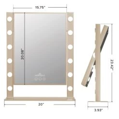 Cinématique XL Tri-Tone LED Makeup Mirror -Impressionsvanity IVMM CINE4051 CGLDMNS