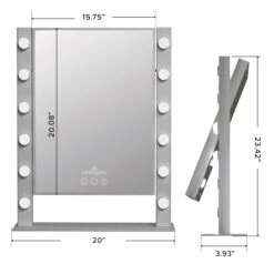 Cinématique XL Tri-Tone LED Makeup Mirror -Impressionsvanity IVMM CINE4051 SLVDMNS