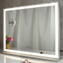 Classique Tri-Tone LED Makeup Mirror -Impressionsvanity IVMM CLASL609 SLV natural