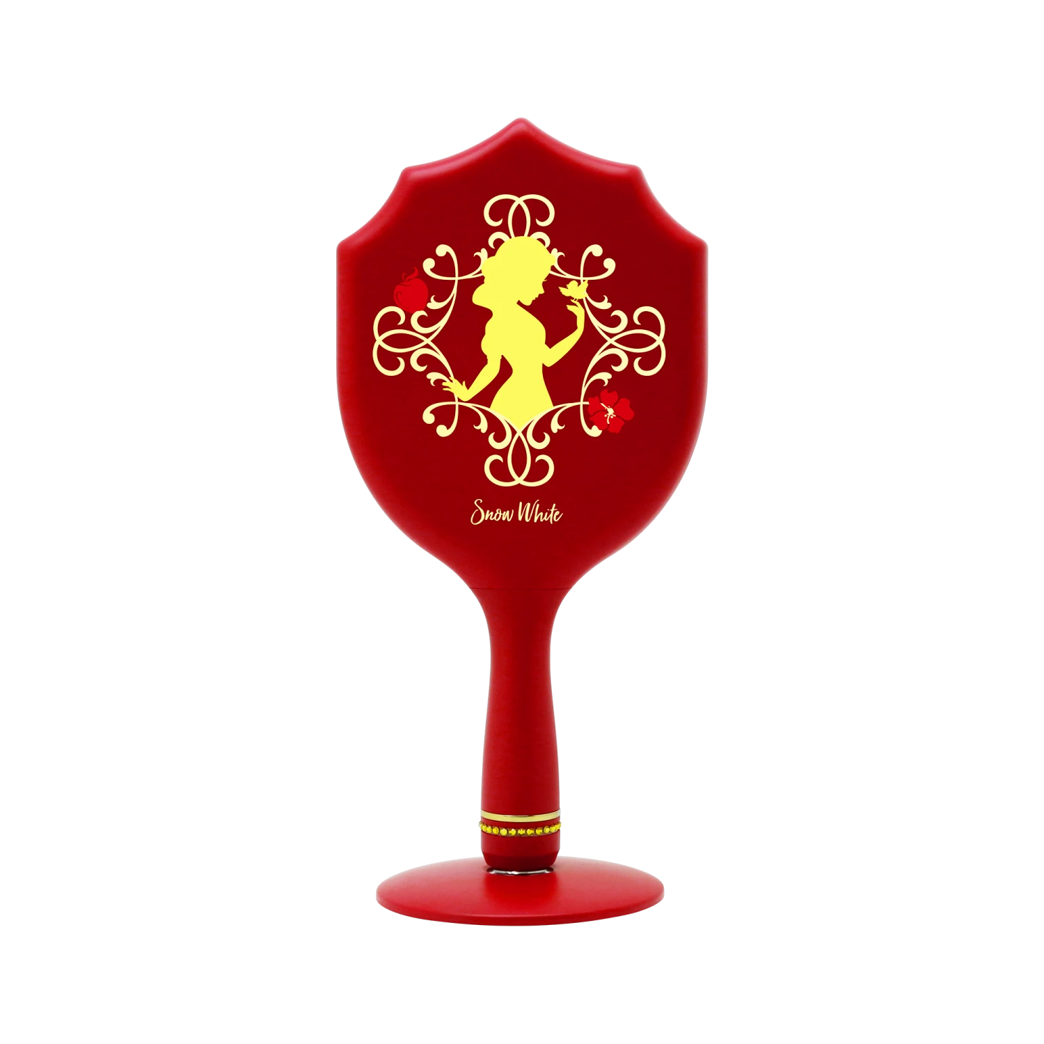 Snow White LED Handheld Makeup Mirror With Standing Base 4 Snow White LED Handheld Makeup Mirror With Standing Base - Image 2