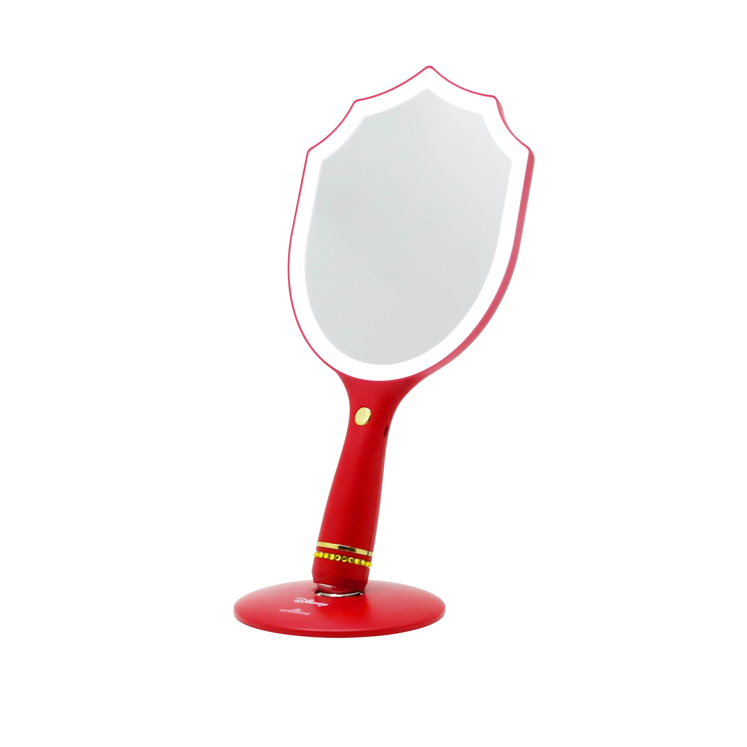 Snow White LED Handheld Makeup Mirror With Standing Base 6 Snow White LED Handheld Makeup Mirror With Standing Base - Image 4