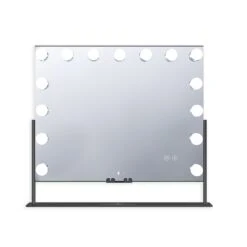 Gilded Tri-Tone LED Makeup Mirror W/ Bluetooth Speakers