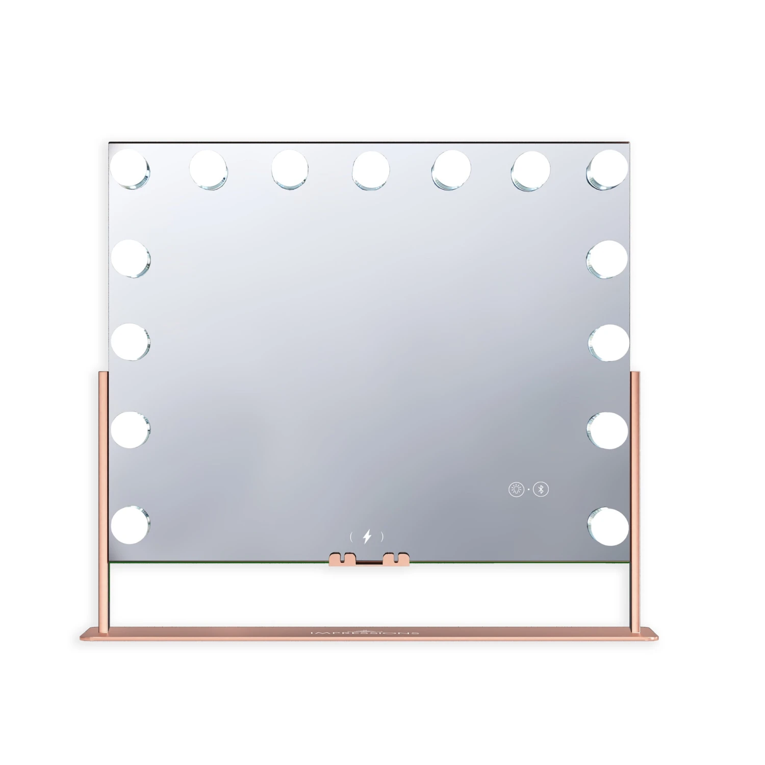 Gilded Tri-Tone LED Makeup Mirror W/ Bluetooth Speakers 9 Gilded Tri-Tone LED Makeup Mirror W/ Bluetooth Speakers - Image 7