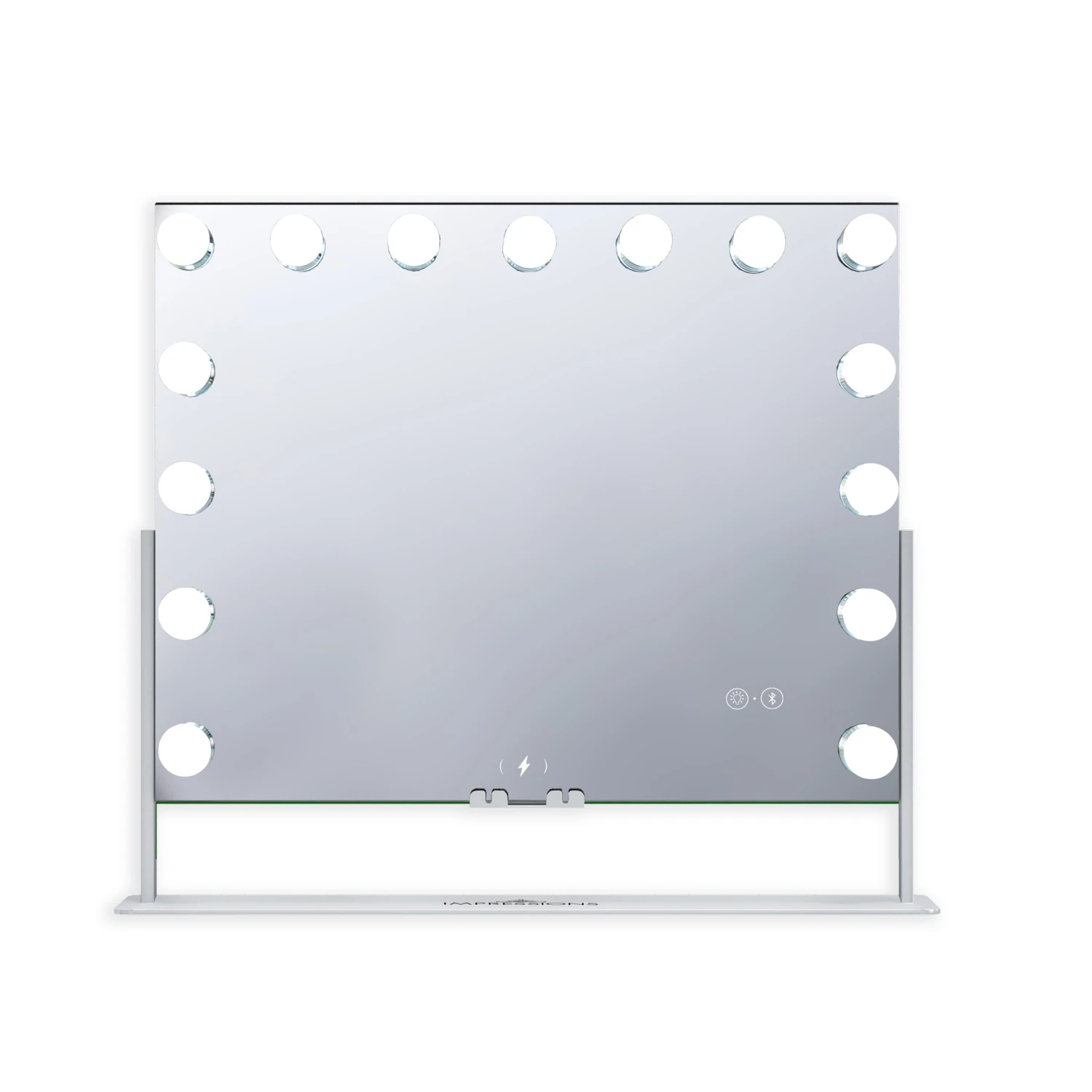 Gilded Tri-Tone LED Makeup Mirror W/ Bluetooth Speakers 12 Gilded Tri-Tone LED Makeup Mirror W/ Bluetooth Speakers - Image 10