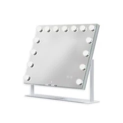 Gilded Tri-Tone LED Makeup Mirror W/ Bluetooth Speakers 23 Gilded Tri-Tone LED Makeup Mirror W/ Bluetooth Speakers -Impressionsvanity IVMM GILDTTBT WHT F2