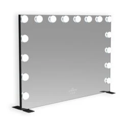Glamour Tri-Tone Wide LED Makeup Mirror 12 Glamour Tri-Tone Wide LED Makeup Mirror -Impressionsvanity IVMM GLAML637 BLK 3 4