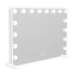 Glamour Tri-Tone Wide LED Makeup Mirror 16 Glamour Tri-Tone Wide LED Makeup Mirror -Impressionsvanity IVMM GLAML637 WHT 3 4