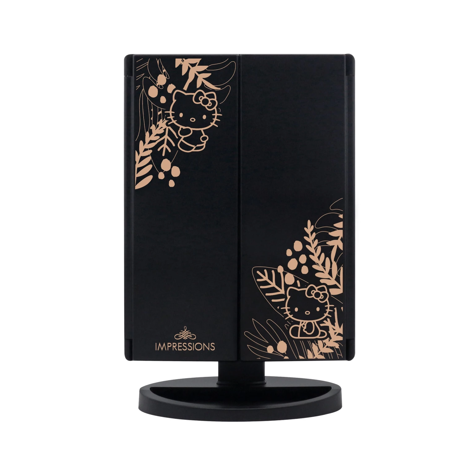 Hello Kitty Trifold LED Tri-Tone Makeup Mirror With Magnification 4 Hello Kitty Trifold LED Tri-Tone Makeup Mirror With Magnification - Image 2