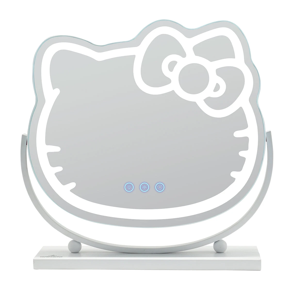 Hello Kitty® Kawaii LED Makeup Mirror With Base 3 Hello Kitty® Kawaii LED Makeup Mirror With Base