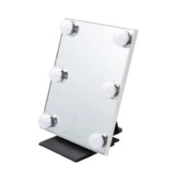 Lumière Touch Pad Mini LED Makeup Mirror -Impressionsvanity IVMM HW6 WHT F