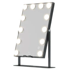 Hollywood XL Tri-Tone LED Makeup Mirror With Bluetooth -Impressionsvanity IVMM HWT20BT BLK F2