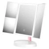 Infinity Trifold LED Makeup Mirror -Impressionsvanity IVMM INFNT TRI WHT F