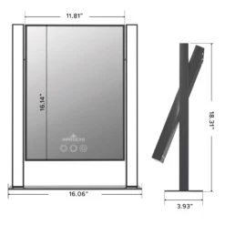 Nouveau Tri-Tone LED Makeup Mirror 21 Nouveau Tri-Tone LED Makeup Mirror -Impressionsvanity IVMM NOU3041 BLKDMNS