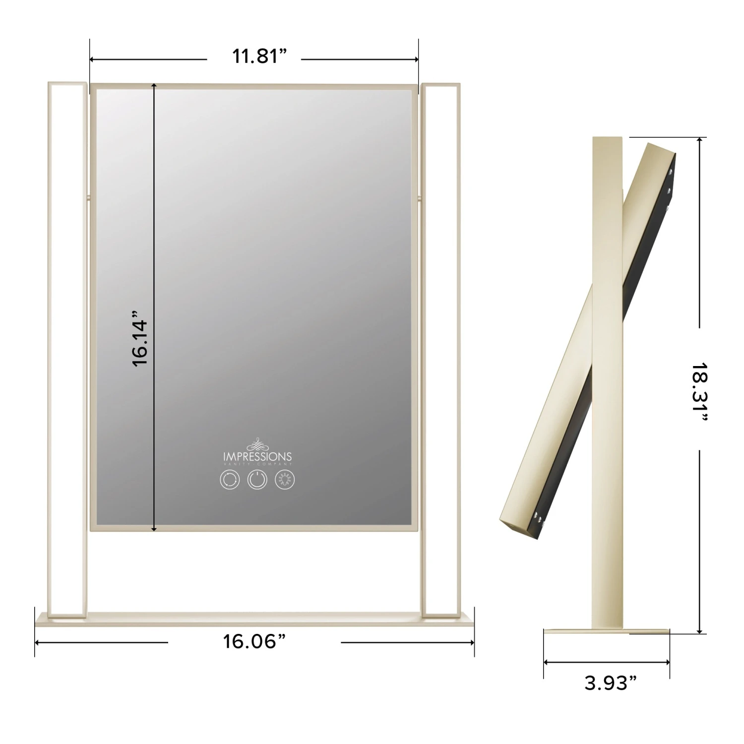 Nouveau Tri-Tone LED Makeup Mirror 10 Nouveau Tri-Tone LED Makeup Mirror - Image 8
