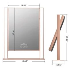 Nouveau Tri-Tone LED Makeup Mirror 29 Nouveau Tri-Tone LED Makeup Mirror -Impressionsvanity IVMM NOU3041 RSGDMNS