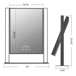 Nouveau XL Tri-Tone LED Makeup Mirror -Impressionsvanity IVMM NOU4051 BLK DMNS