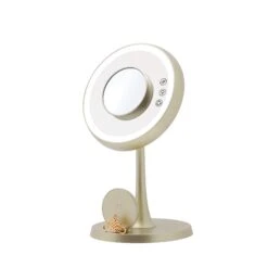 Serenity Tri-Tone LED Lamp Mirror -Impressionsvanity IVMM SEREN GLD F2